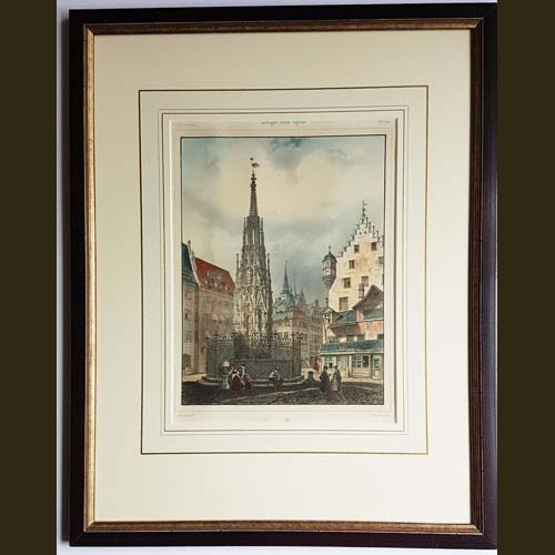 Schöner Brunnen Lithografie